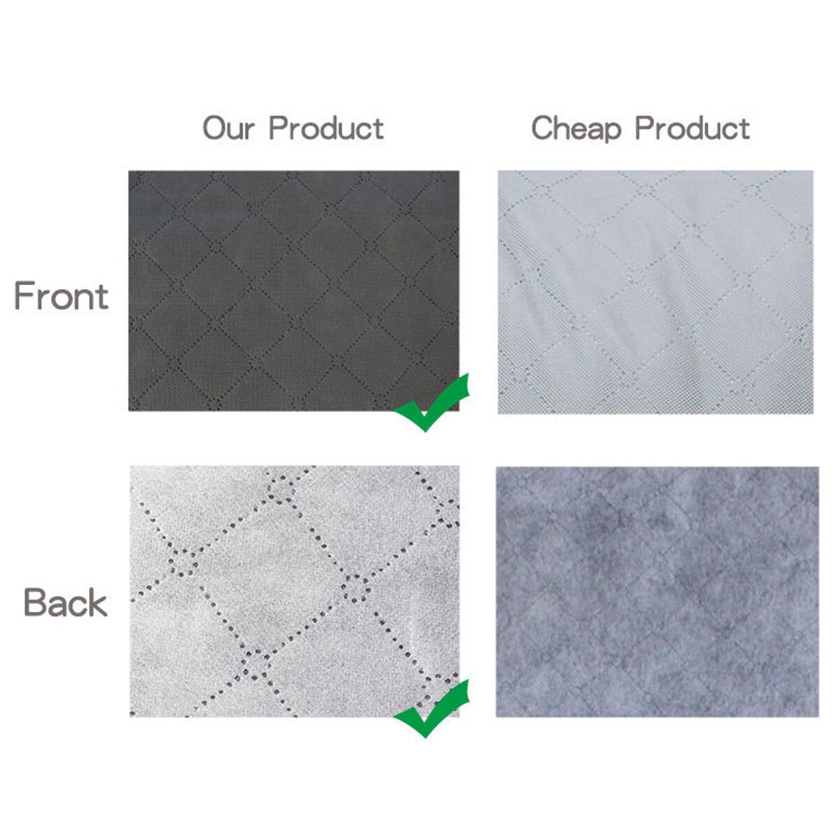 2Pcs Under Bed Storage Bag Containers Comforter Blanket Clothes Zipper Grey