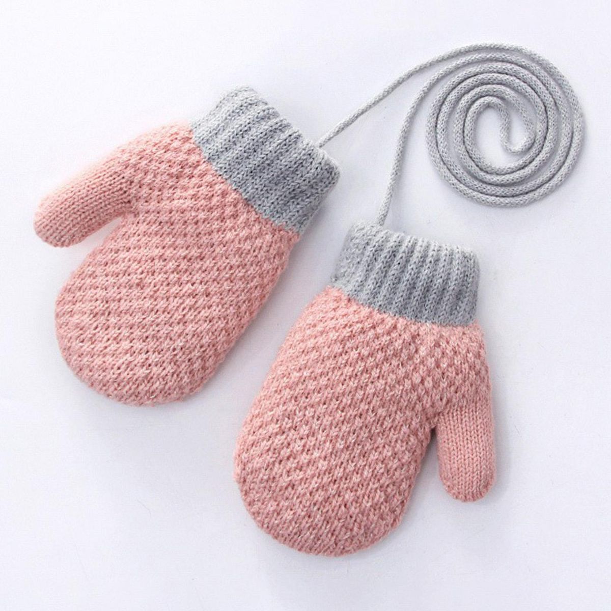 1 Pair Toddler Winter Boys And Girls Children Pink