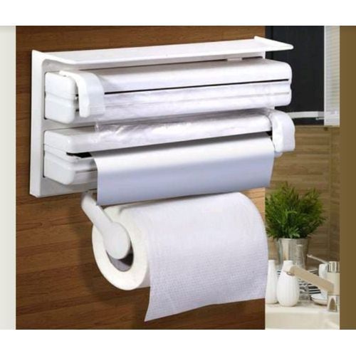 Triple Kitchen Dispenser For (Foil Wrap,Tissue & Cling Film)