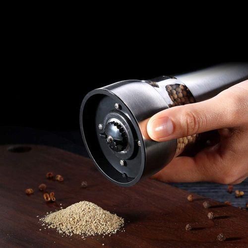 2 Pcs Stainless Steel Manual Salt And Pepper