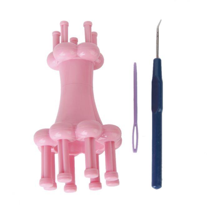 Knit Spool Loom Set Knitting Yarn Wool Rope Hook Knitting Tool