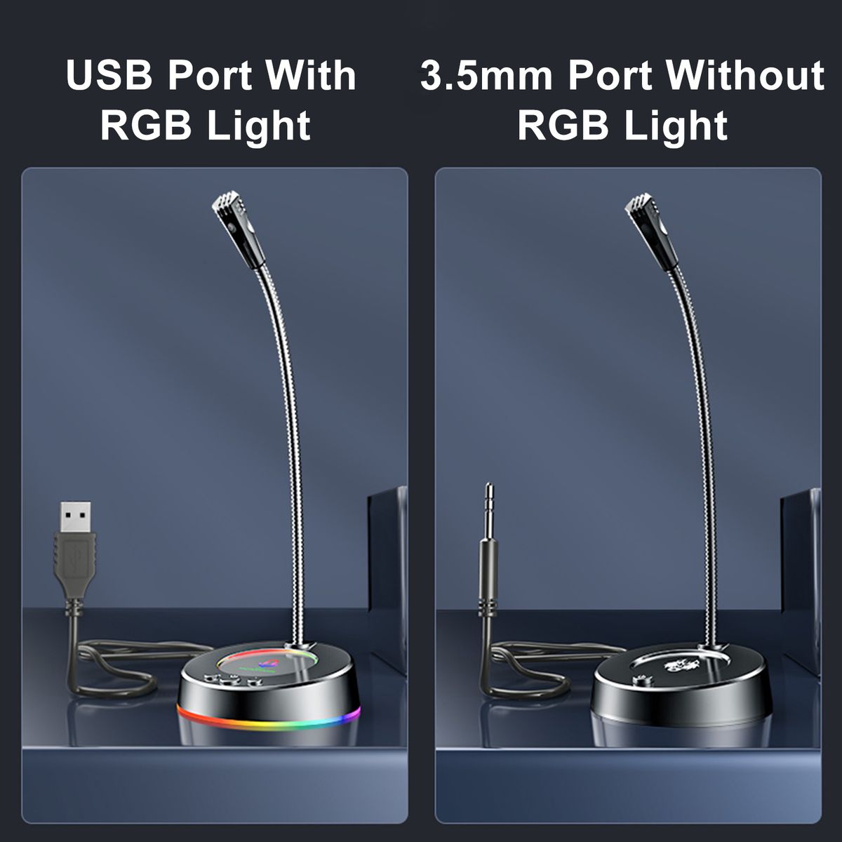 MK08 USB Desk Microphone Plug & Play Professional 360