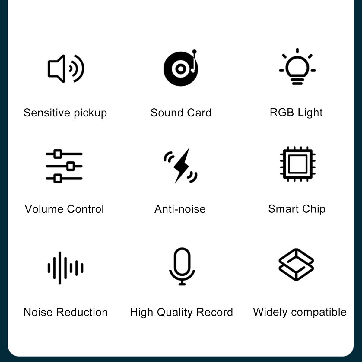 MK08 USB Desk Microphone Plug & Play Professional 360