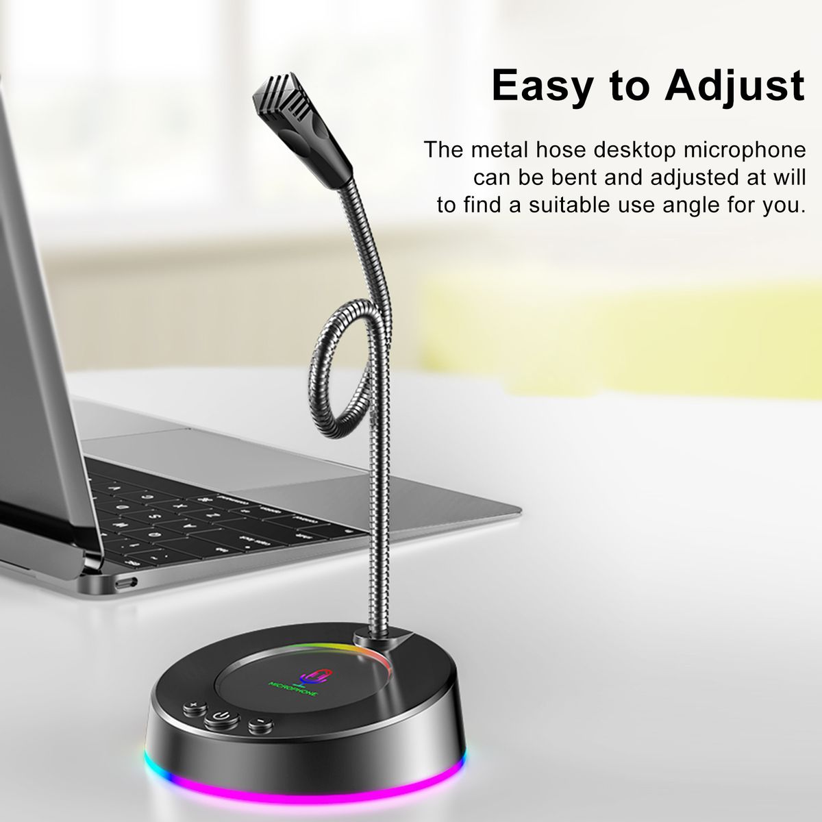 MK08 USB Desk Microphone Plug & Play Professional 360