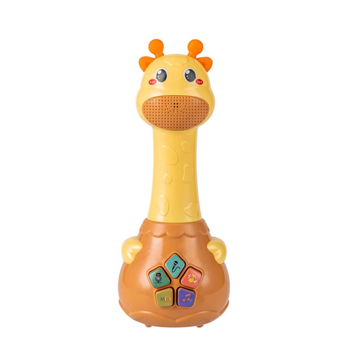 Microphone Toy Luminous Musical Microphone Toy Yellow