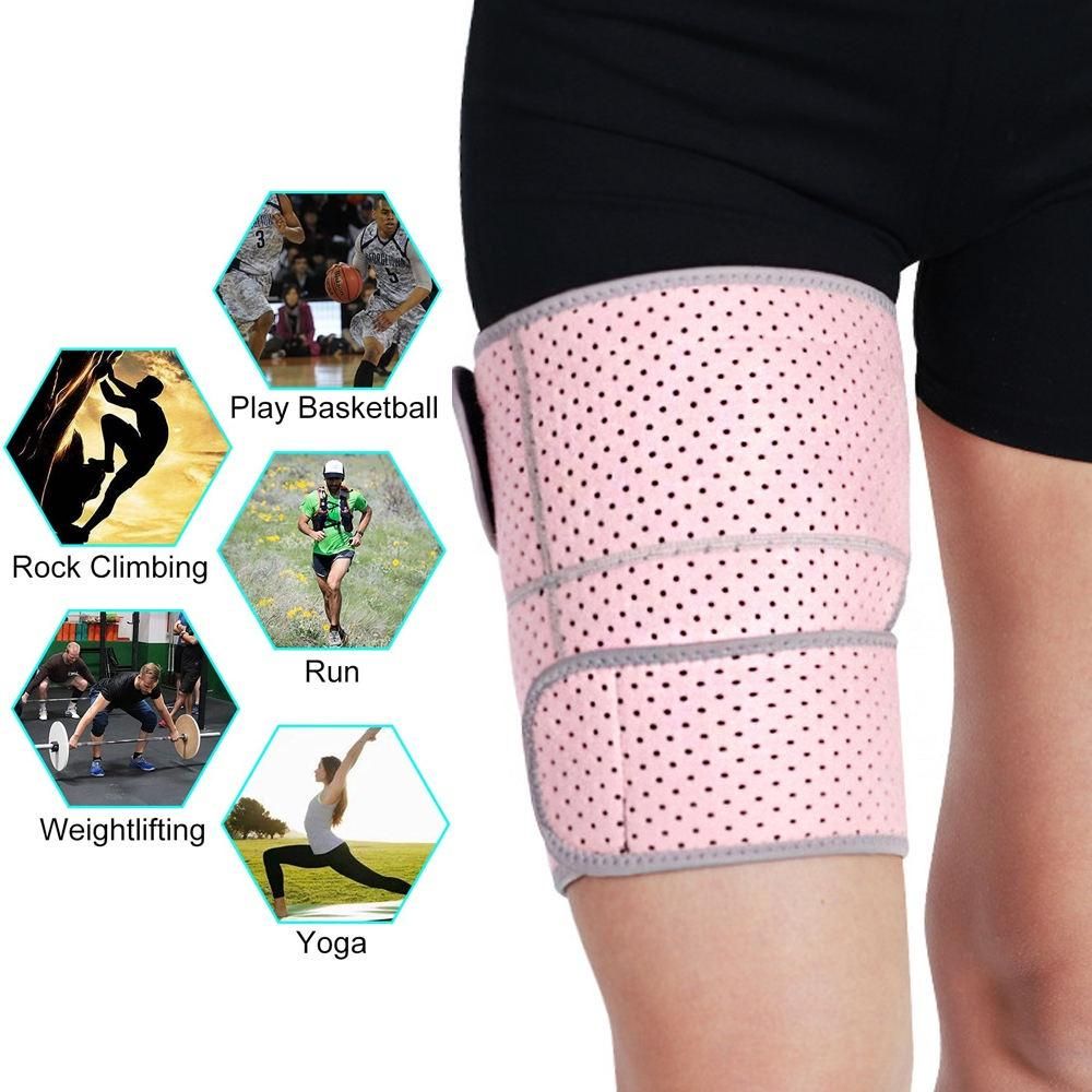 1Pcs Thigh Brace, Quad Hamstring Wrap Compression Sleeves, Leg Sleeves Support