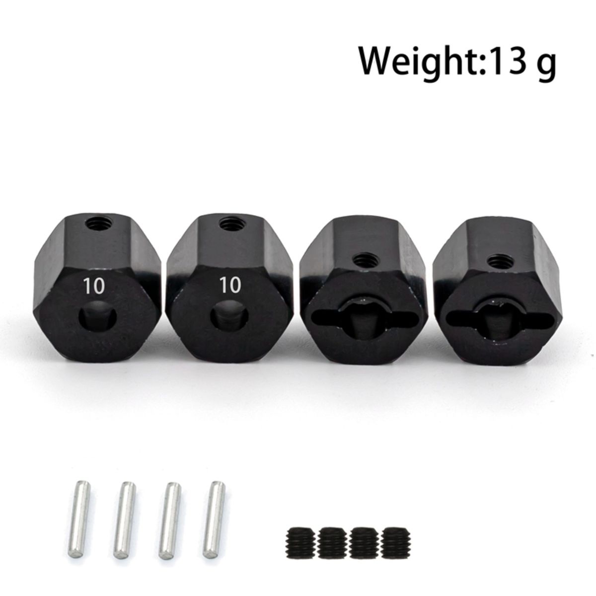 Aluminum Alloy 12mm Wheel Drive Hex Hub Adapter With Pins