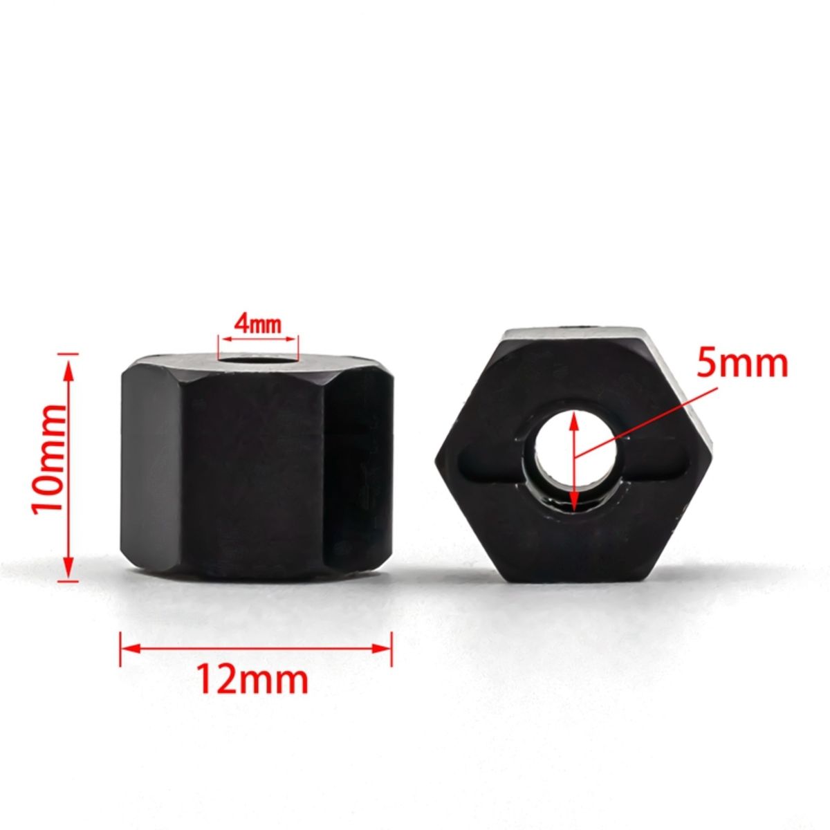 Aluminum Alloy 12mm Wheel Drive Hex Hub Adapter With Pins