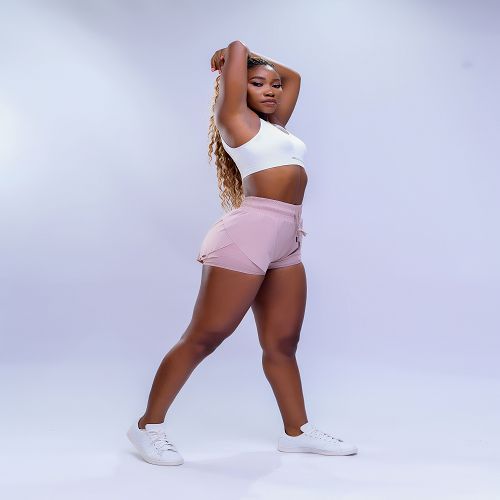 Sasha Shorts With Drawstrings - Peach
