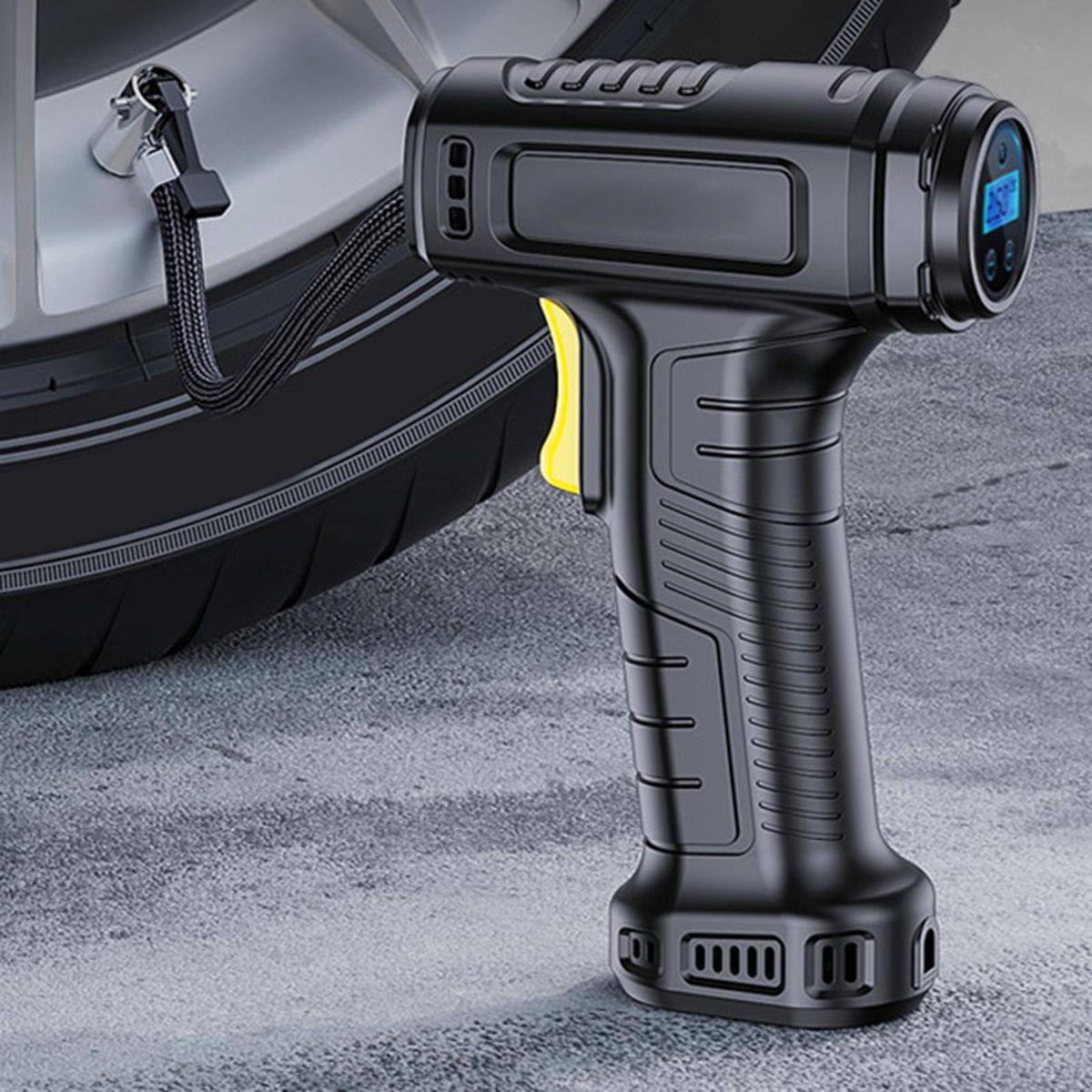 Electric Cordless Tire Pump Small  Display Dial