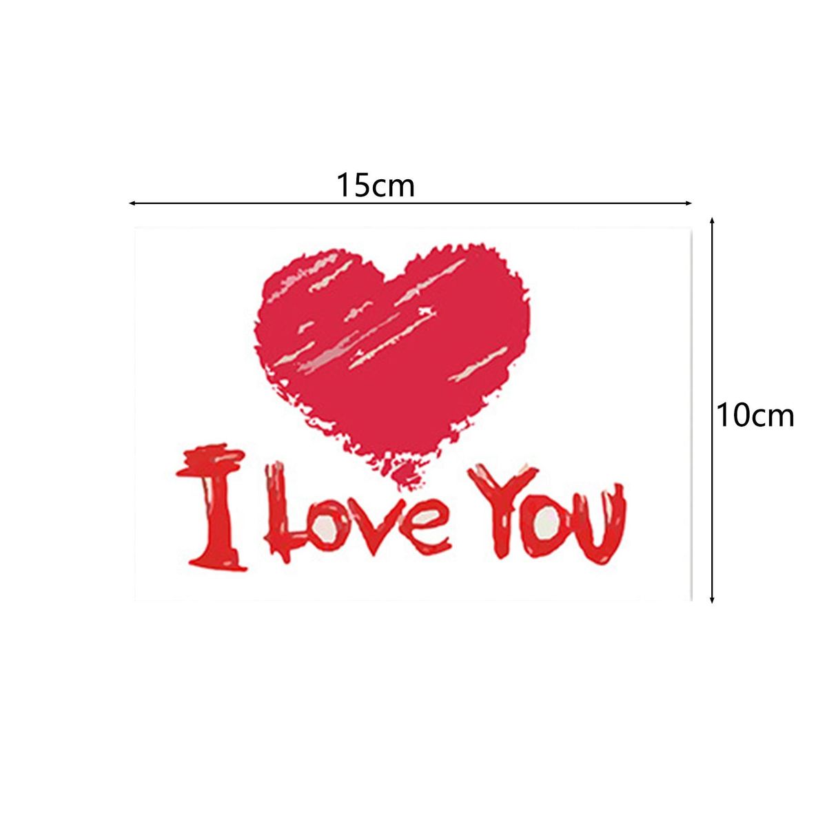 1 Set Gifts Card Sincerest Wishes Heart Pattern Valentines Day Blessing Card