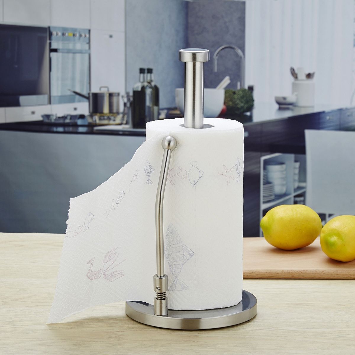 Stainless Steel Paper Towel Holder Stand Rack Tissue