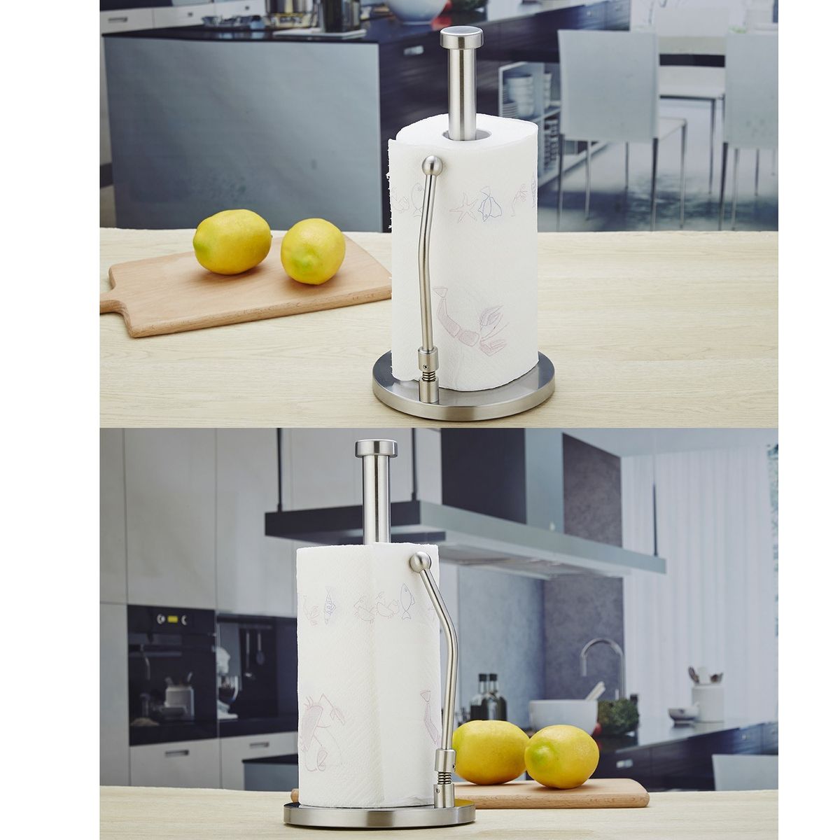 Stainless Steel Paper Towel Holder Stand Rack Tissue