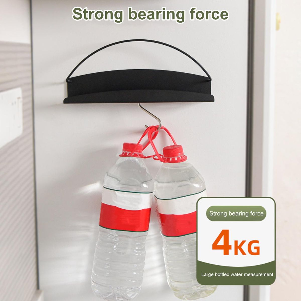 Fridge Storage Shelf Maximize Space with Magnetic Storage Shelf Black