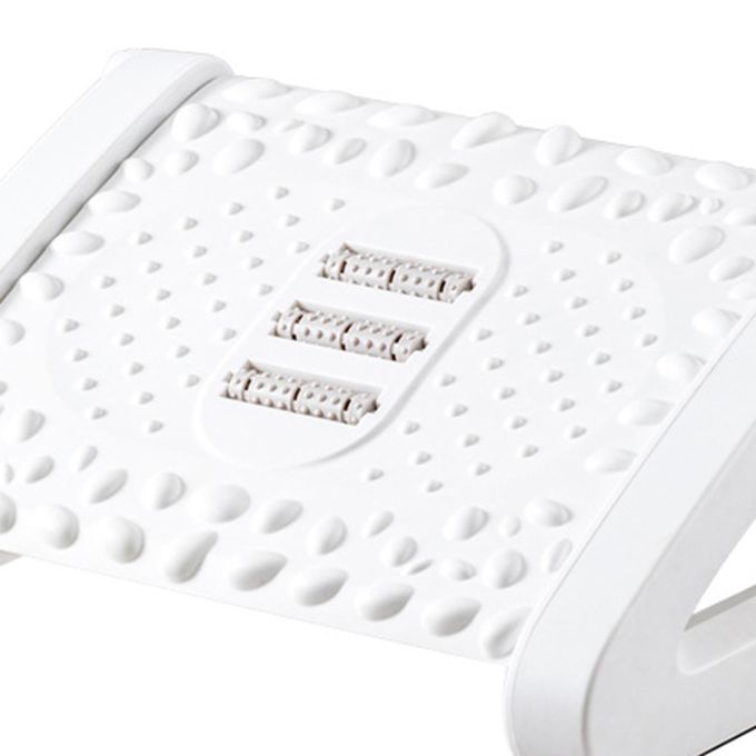 Tilted Foot Rest-- Comfort Back Relief For Furniture Under Desk White