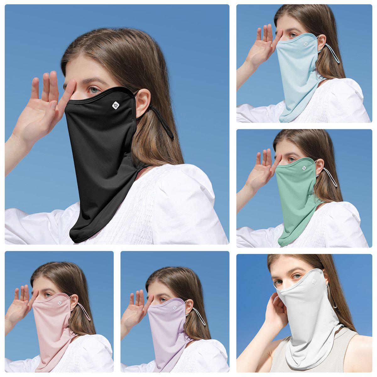 Outdoor UV Protection Face Cover Breathable Dustproof