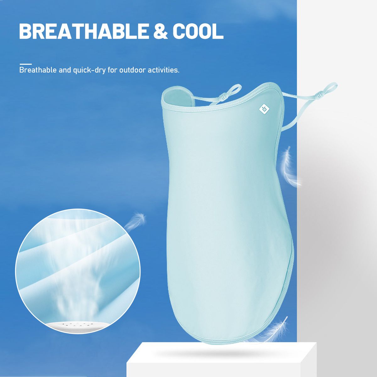 Outdoor UV Protection Face Cover Breathable Dustproof