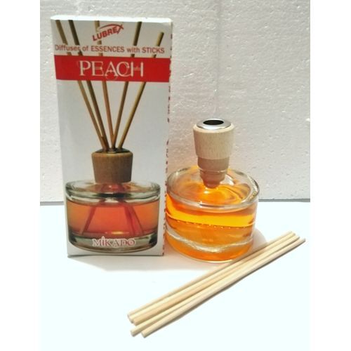Mikado Reed Diffuser Air Freshener With Stickss{Peach]~50ML•
