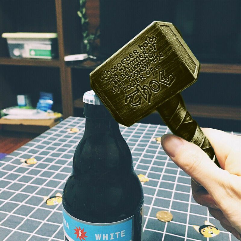 Silver Beer Bottle Openers Multifunction Hammer Of Thor