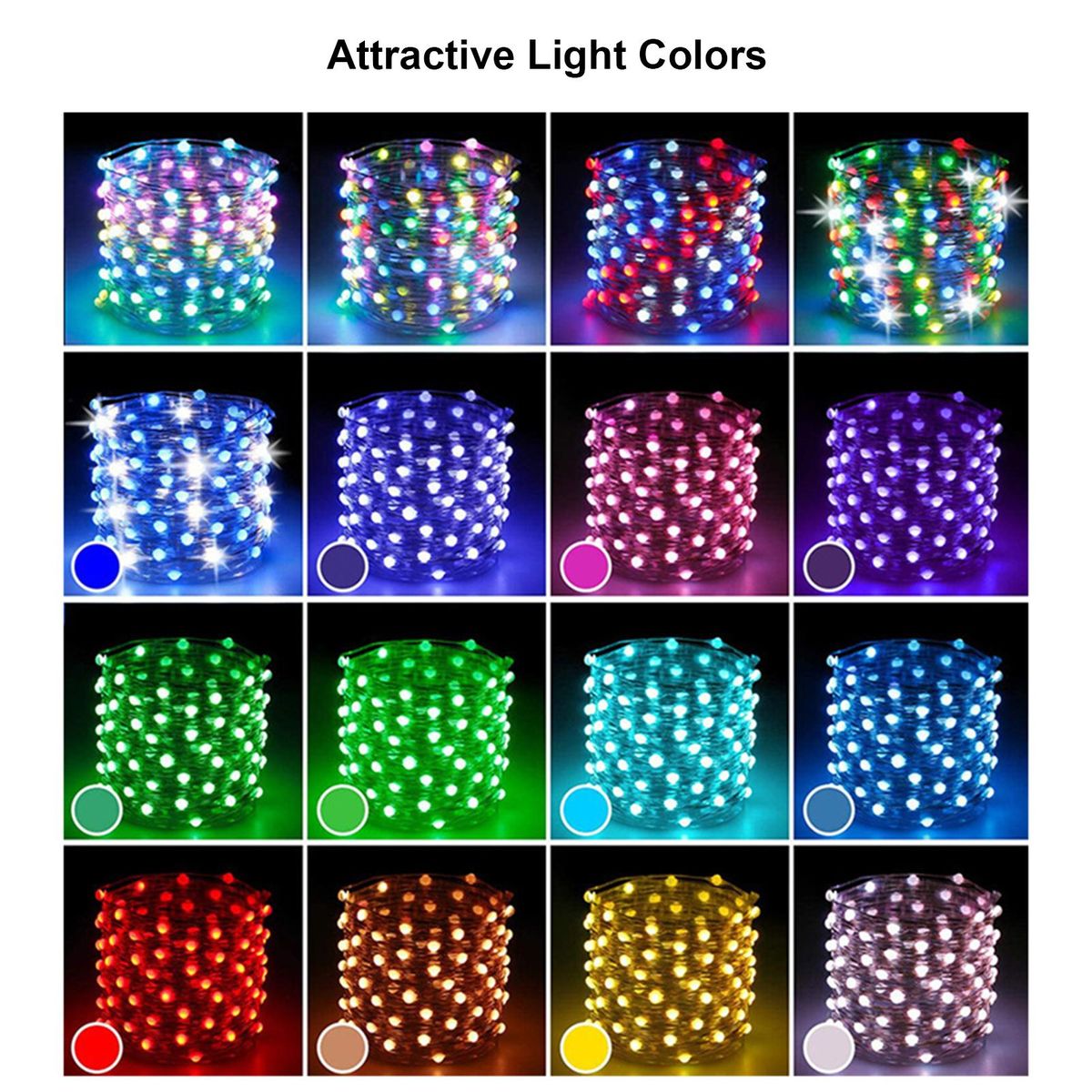 10Meters/32.8Ft 66 LEDs Wirelesly Connected Fairy String Light Decorative Lighting with Liner Control(4 Music Modes& 20 Scenes Setting) + Controller(Speed&Brightness Adjustable/ Different Lighting Modes/1H&4H&8H 3 Levels Time