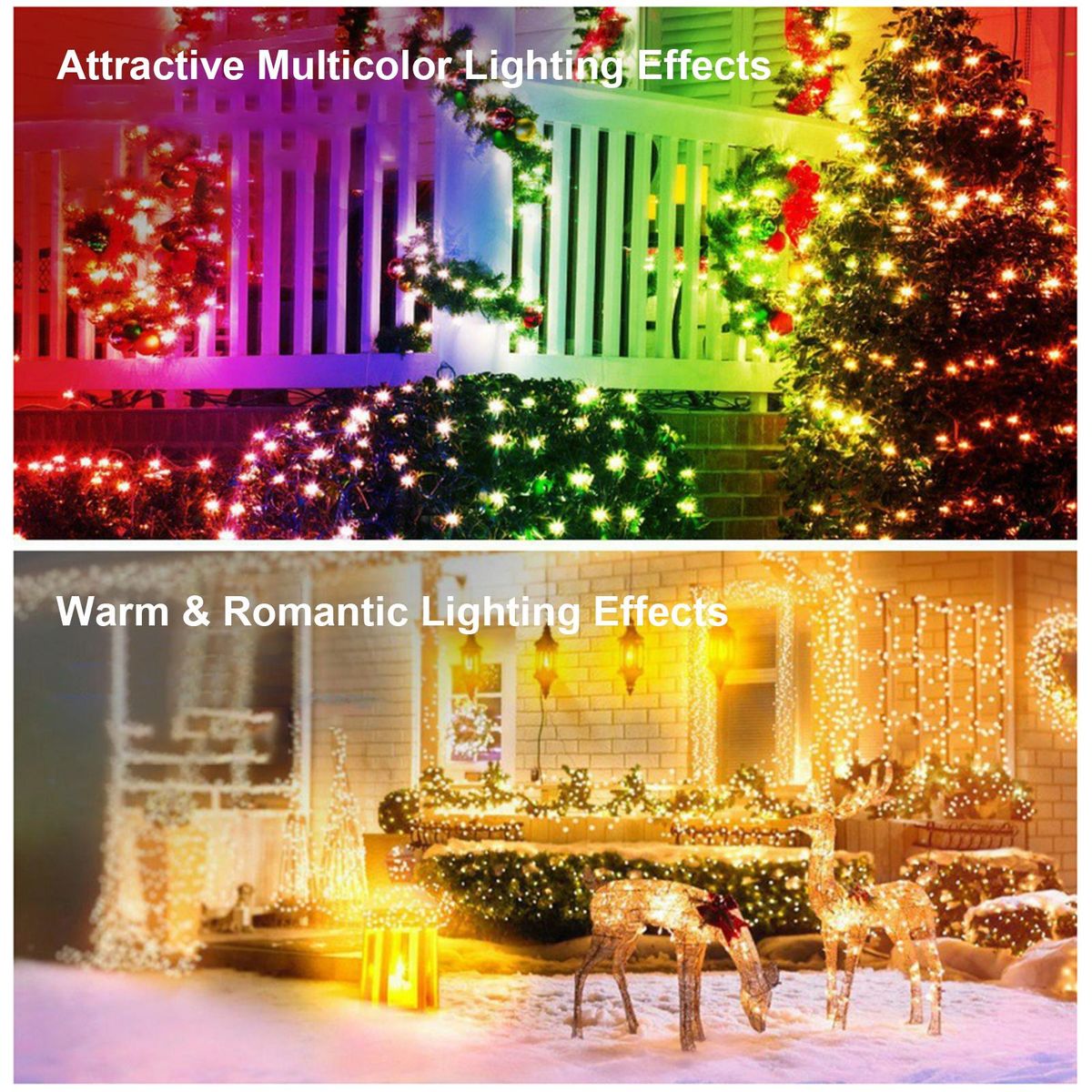 10Meters/32.8Ft 66 LEDs Wirelesly Connected Fairy String Light Decorative Lighting with Liner Control(4 Music Modes& 20 Scenes Setting) + Controller(Speed&Brightness Adjustable/ Different Lighting Modes/1H&4H&8H 3 Levels Time