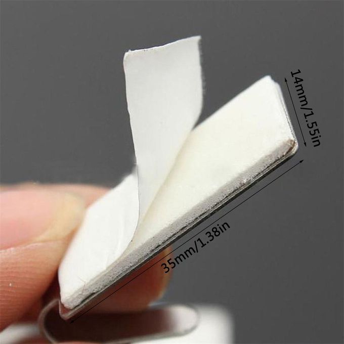 6P S Self Adhesive Home Kit Hen Wall Door Stainless Steel Holder Hook Hanger-silver