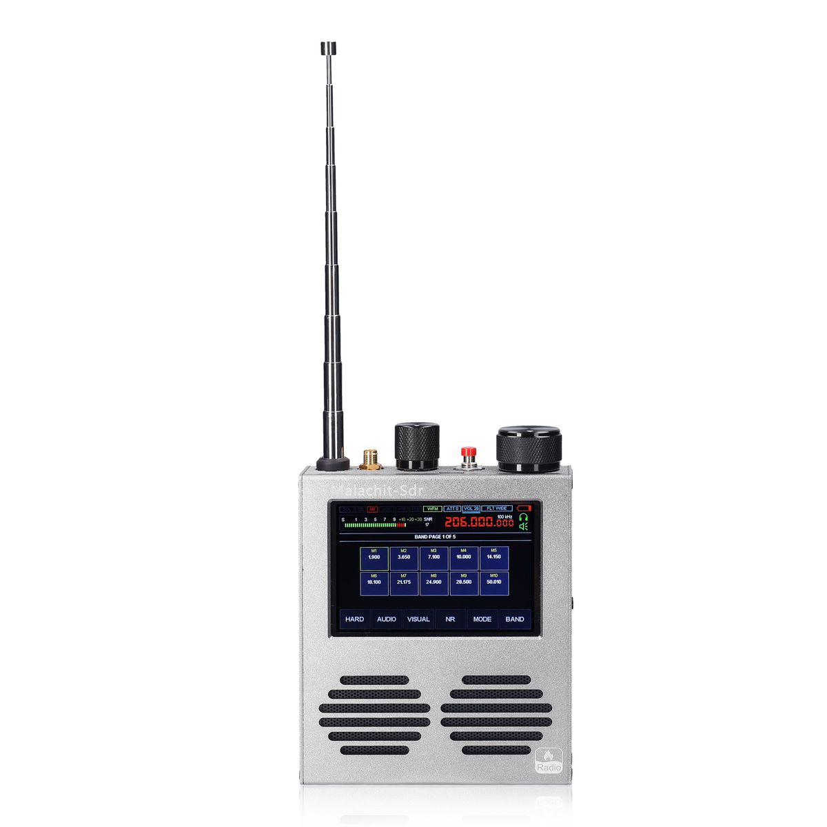 Malachite Receiver 3.5 Inch Touching Screen 50kHz~200MHz