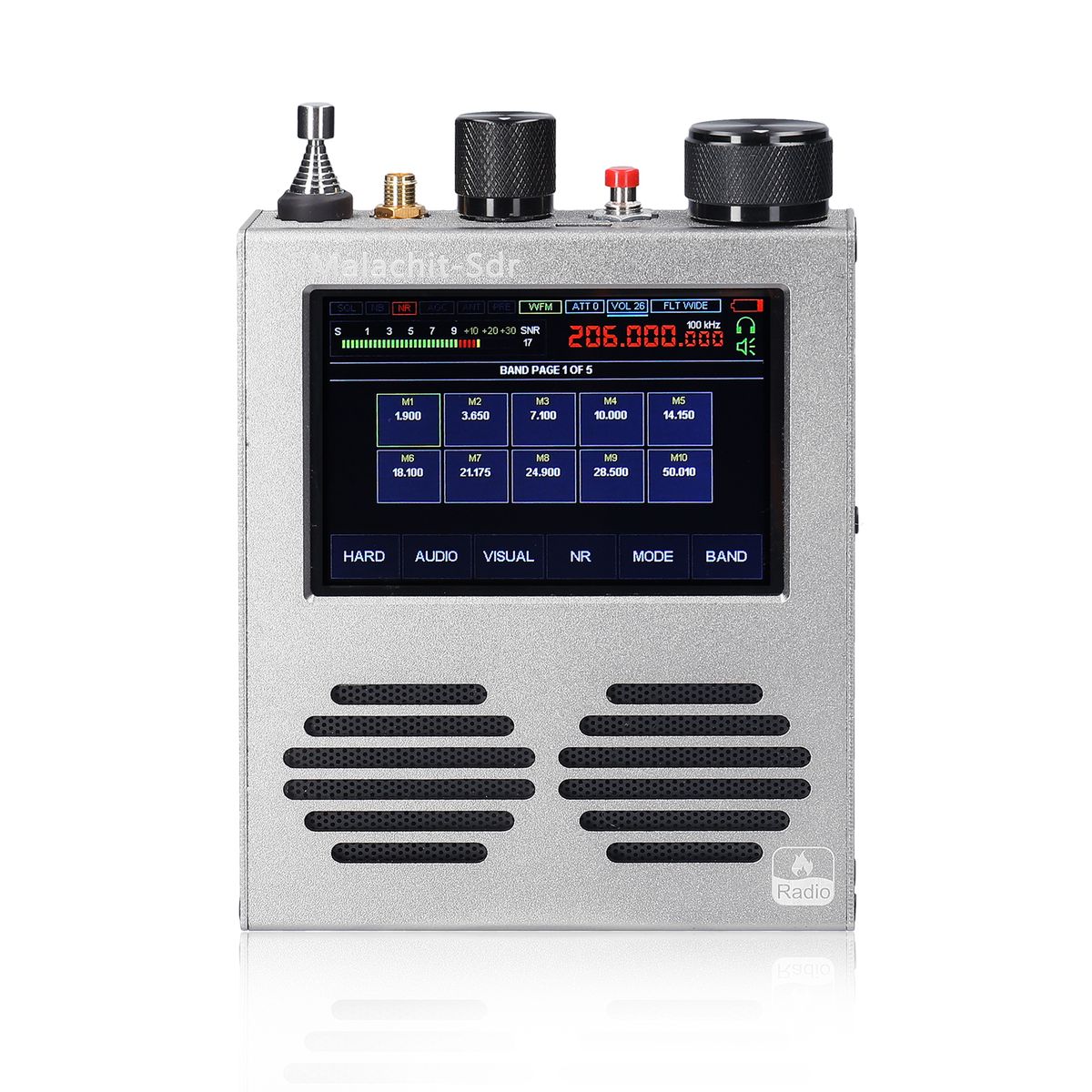 Malachite Receiver 3.5 Inch Touching Screen 50kHz~200MHz