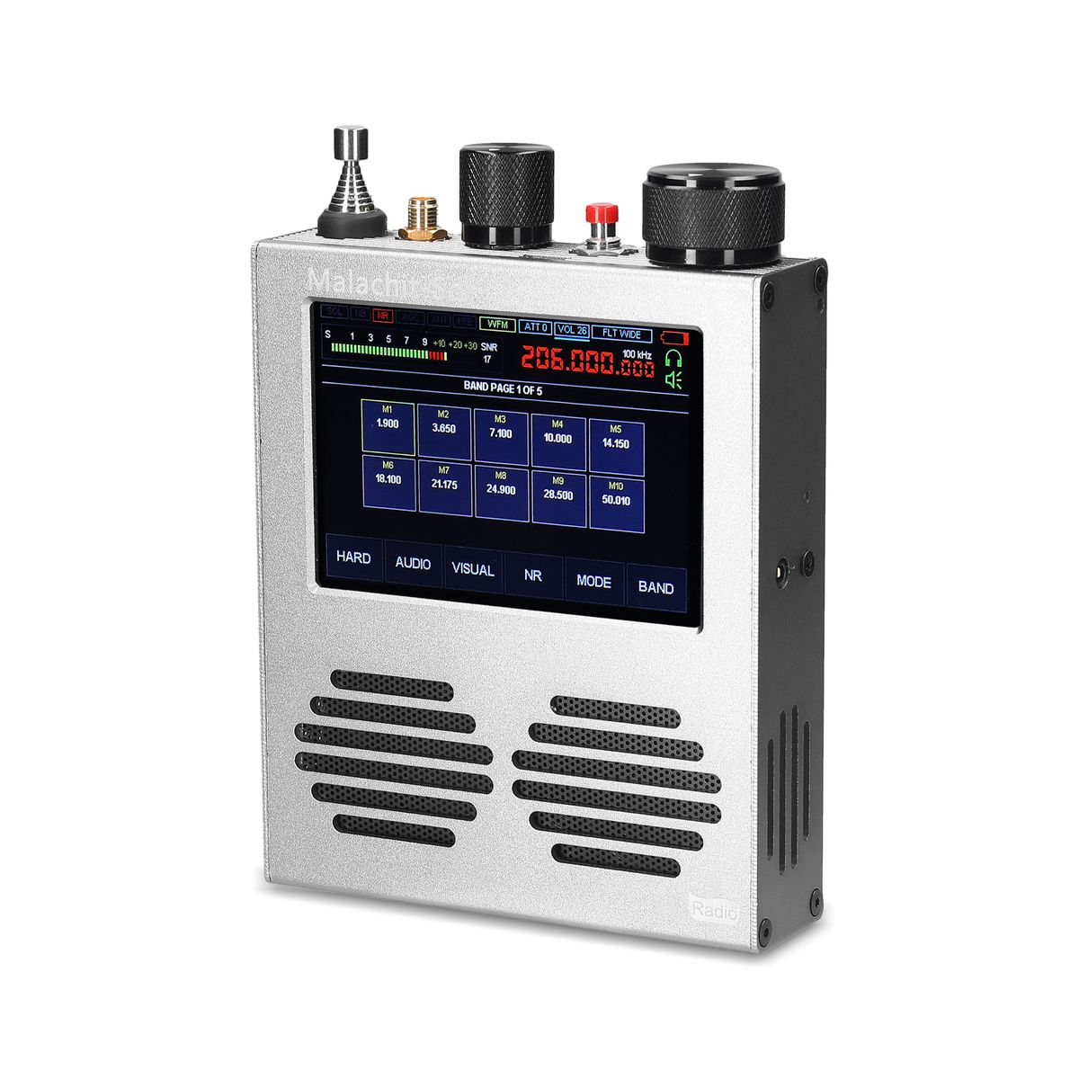 Malachite Receiver 3.5 Inch Touching Screen 50kHz~200MHz