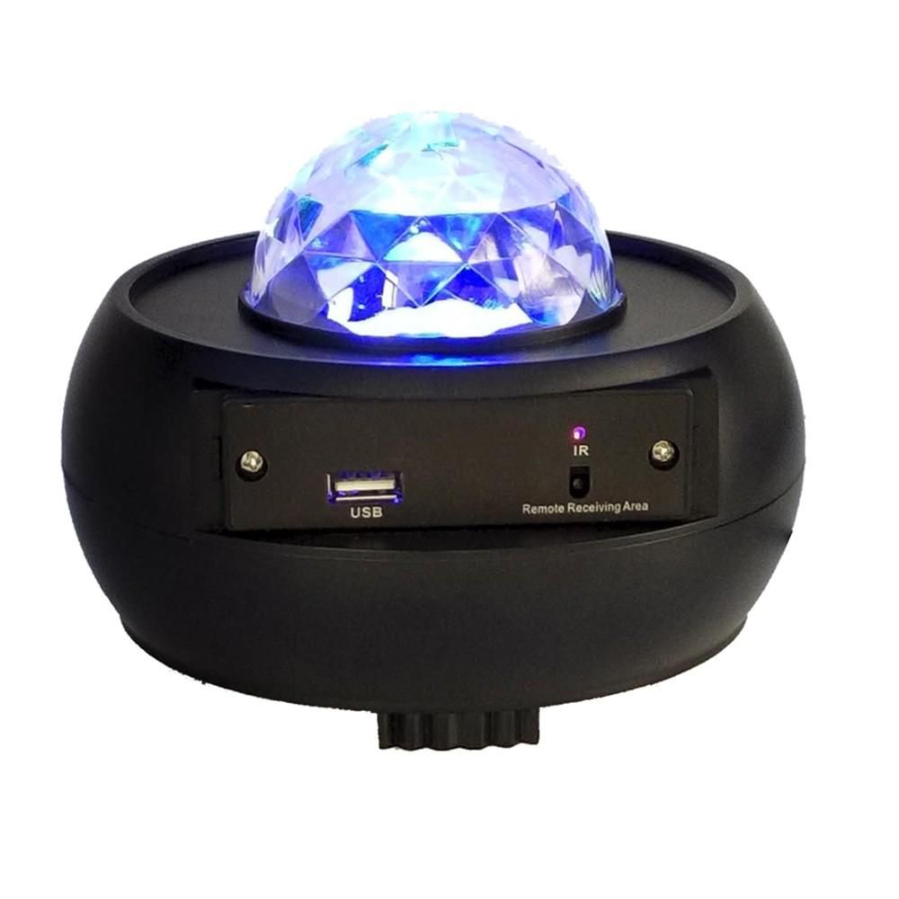 Starry Sky Led Projector Light with Remote Control Led Projection Night Lamp 3 Levels Brightness & 10 Lighting Modes Support U-disk/Card Reader/BT Music Player & Timer Function