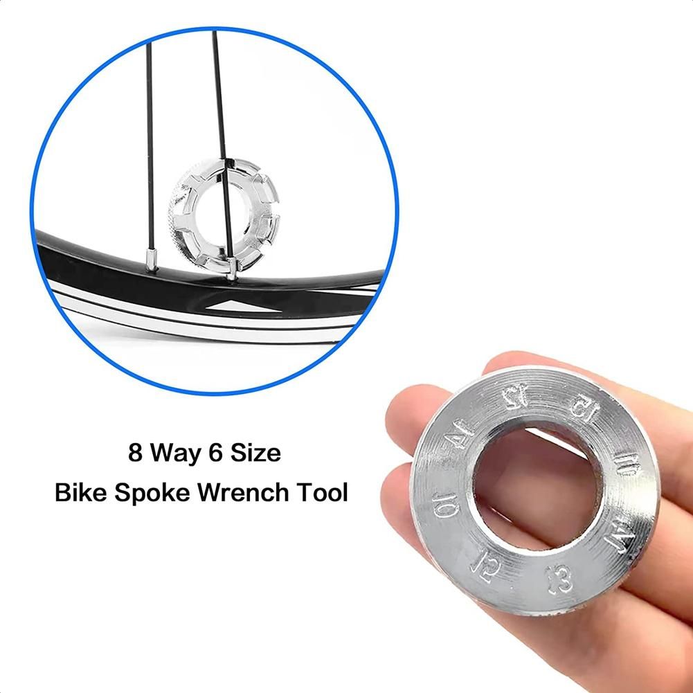10Pcs Bicycle Spoke Wrench Spoke Tool 6 Size Hard Steel 8
