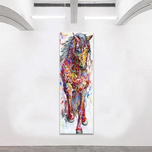 Wall Art Painting Canvas Print Animal Picture Animal Prints Poster The Standing Horse For Living Room Home Decor No Frame