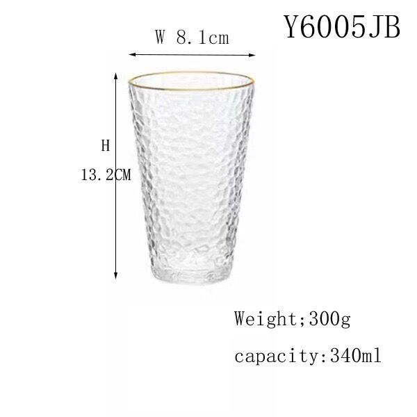 6pcs Refined Series Glass Cup {Transparent}