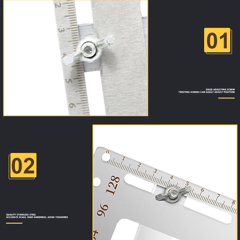 Stainless Steel Door Furniture Handle Hole Punch Locator