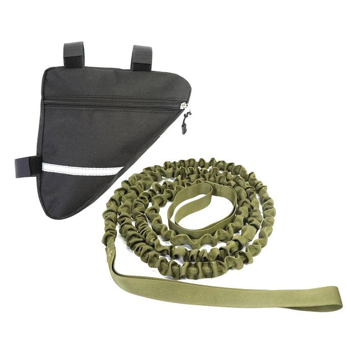 2.5m Bike Bungee Tow Rope Strong Bicycle Pull Strap For Pulling Green