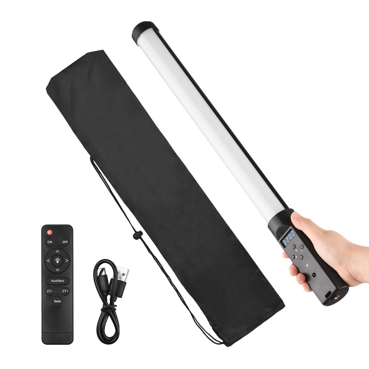 Handheld LED Video Tube Light Photography Fill-in Light Lamp