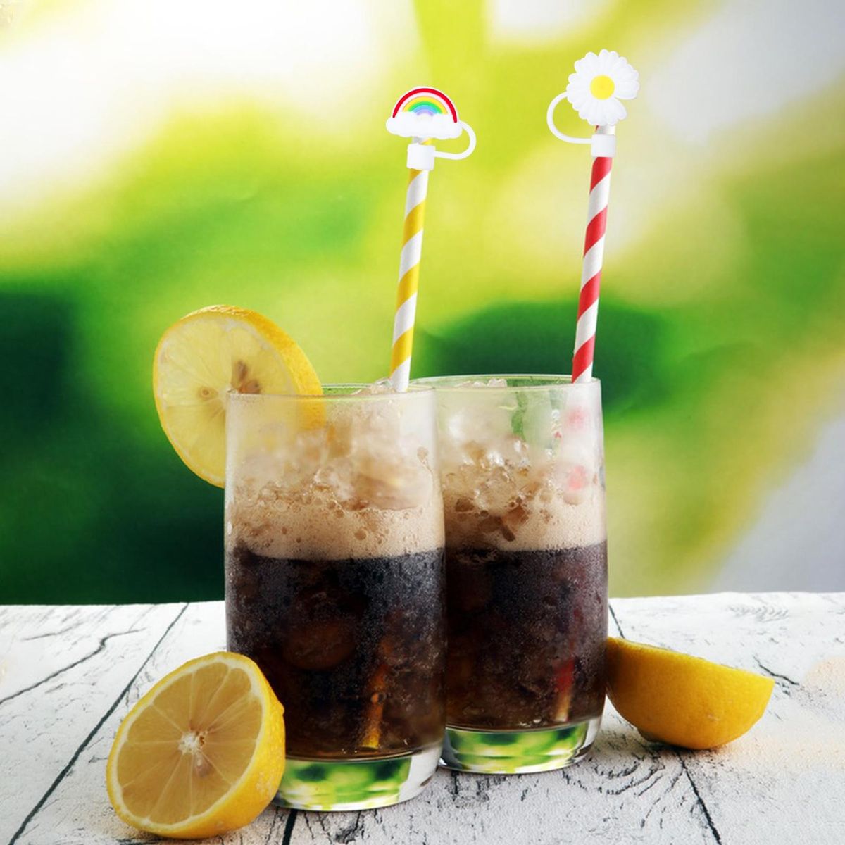 5Pcs Straw Plug Drinking Water Straw Dustproof Protector Lid A