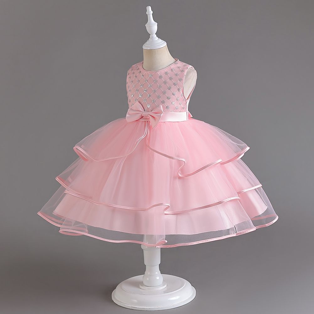Girl Children Kids New Style Christmas Birthday Holiday Wedding Dinner Party Dress Ball Gown