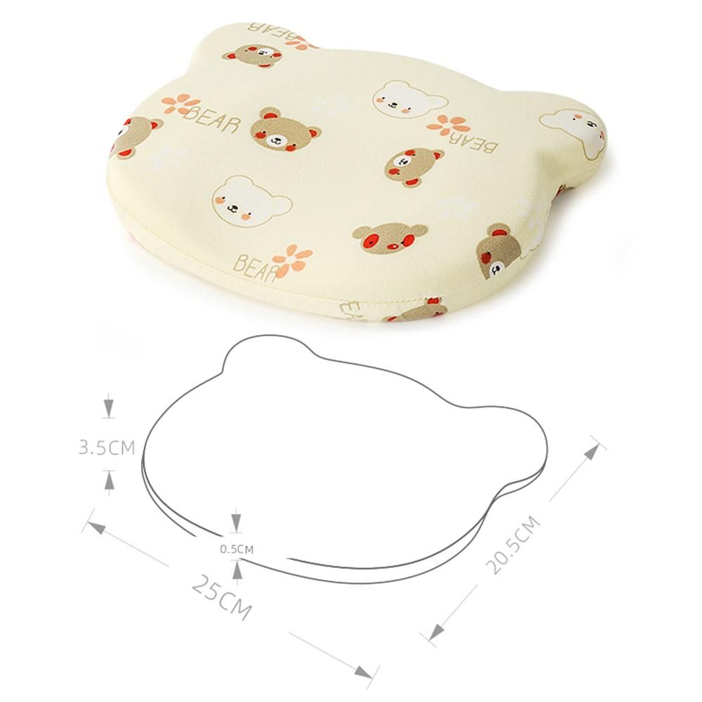 Baby Pillow for Newborn Prevent Flat Head Comfortable Baby Head Shaping Pillow Memory Foam Pillow with Cute Patterns for 0-12 Months Infants