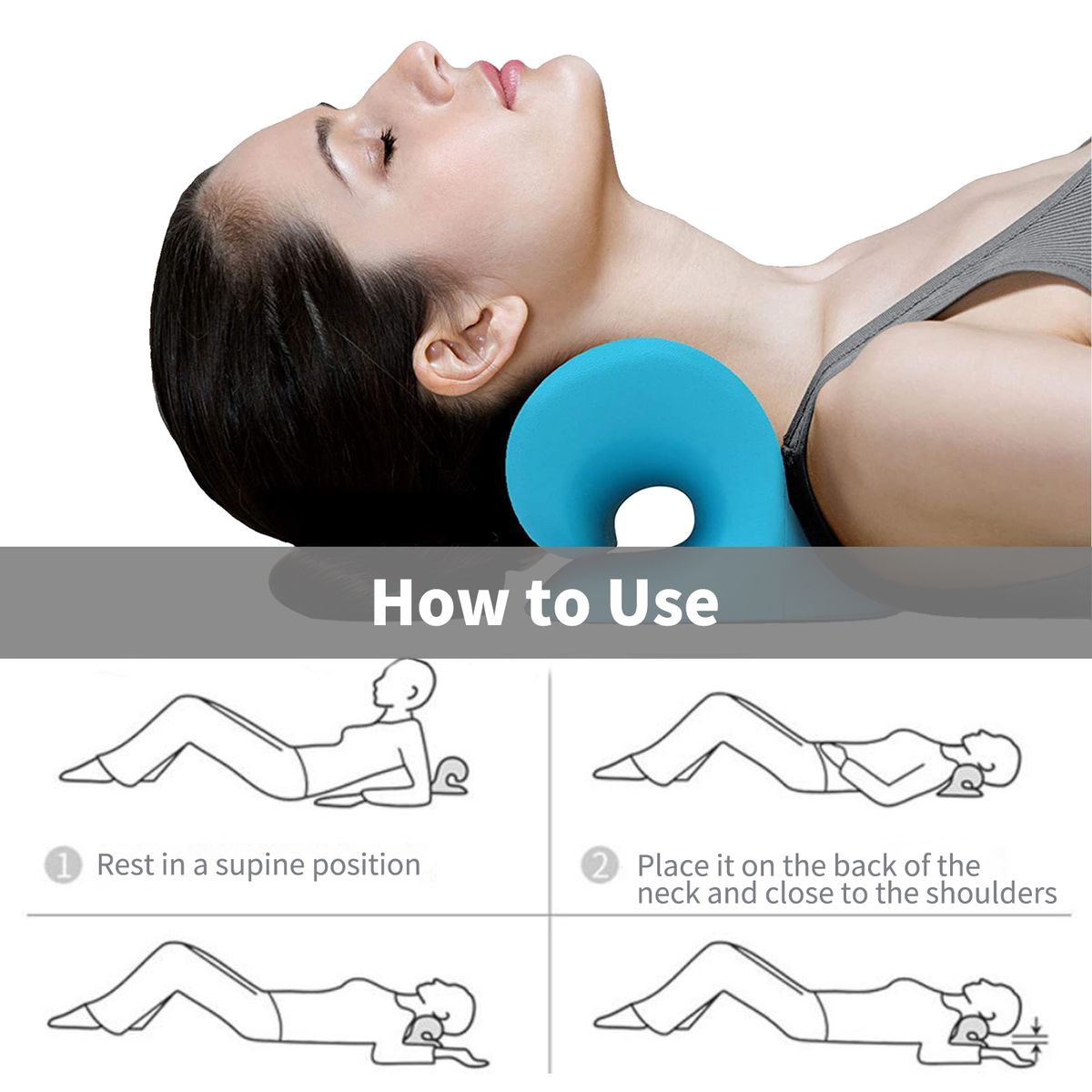 Neck Stretcher Support Pillow Neck And Shoulder Relaxer Pain