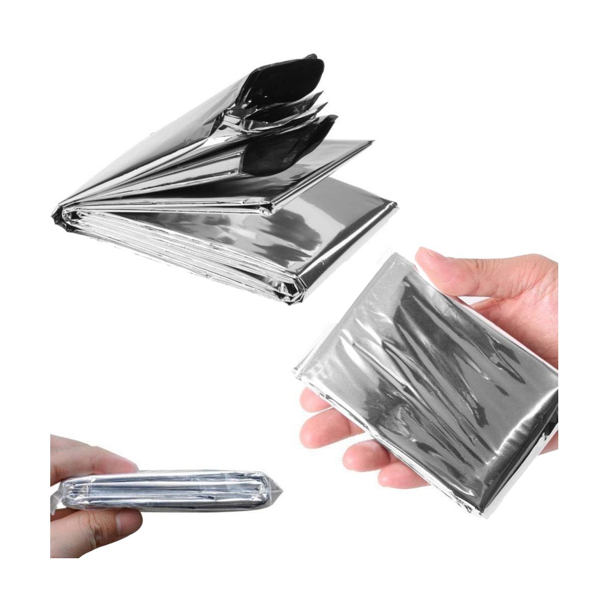10Pcs Outdoor Emergency Blanket Waterproof Space Curtain