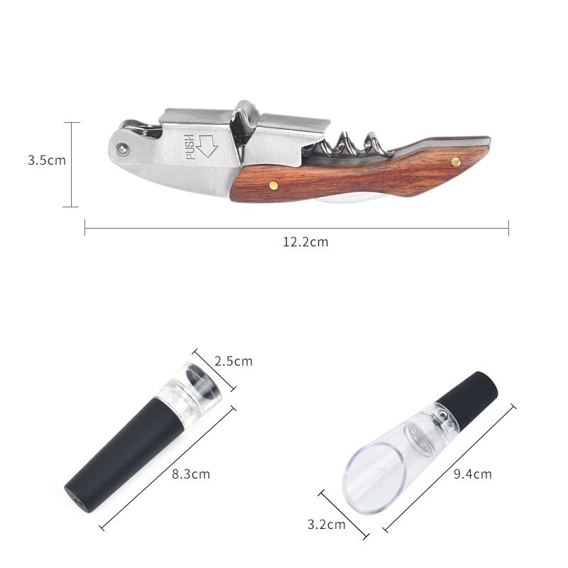 Wine Opener Set Professional Waiters Corkscrew Stainless