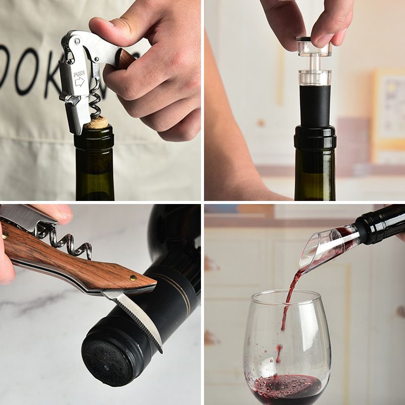Wine Opener Set Professional Waiters Corkscrew Stainless