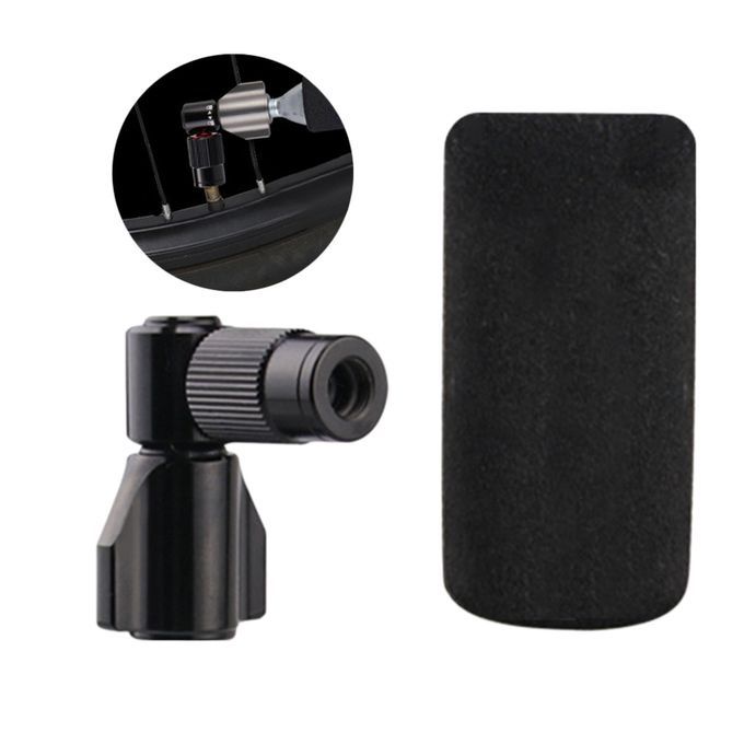 Mini Bicycle Air Pump Mouth Bike CO2 Inflator Presta Schrader Black