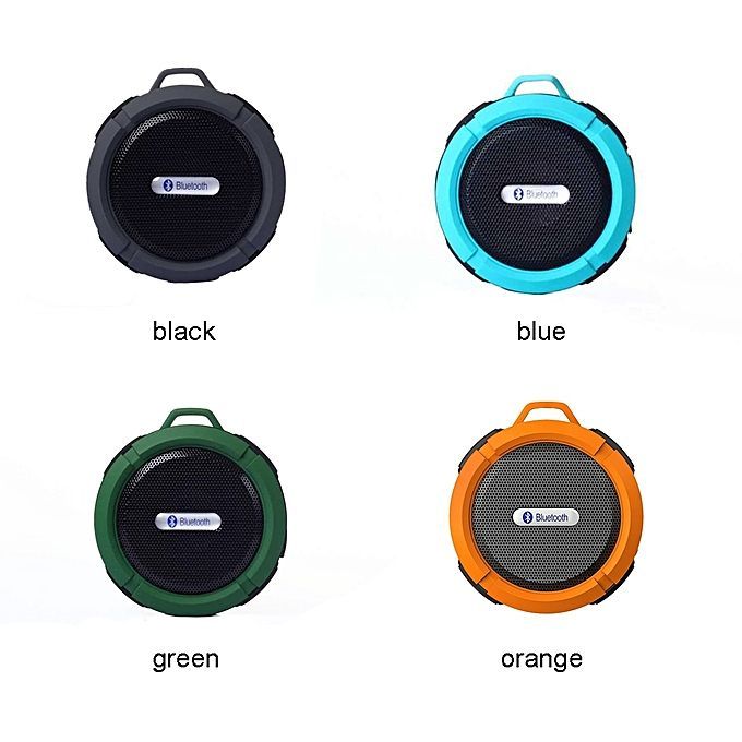 Fashion Portable Waterproof Shockproof Dirt Proof Bluetooth Stereo Speaker With Suction Cup (Orange) HT-S