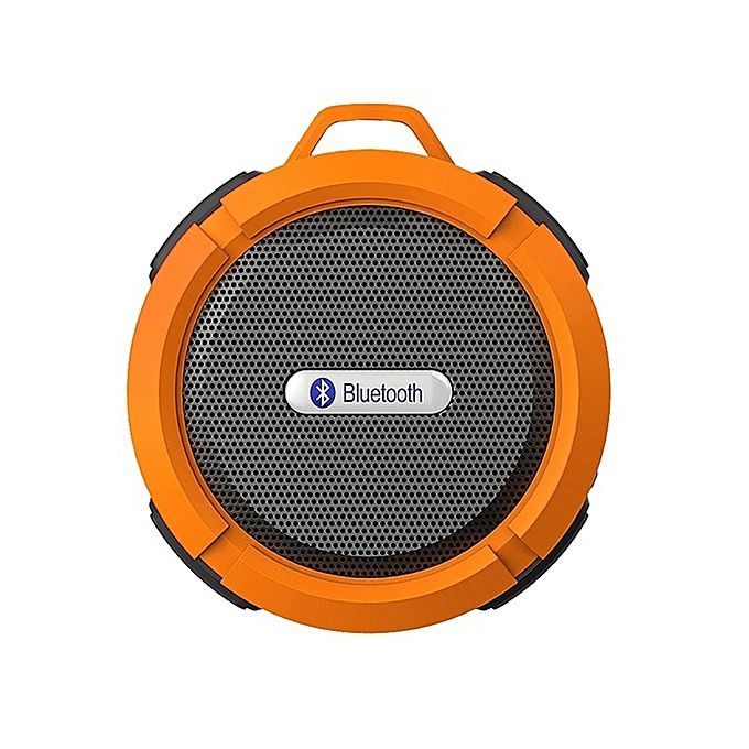 Fashion Portable Waterproof Shockproof Dirt Proof Bluetooth Stereo Speaker With Suction Cup (Orange) HT-S