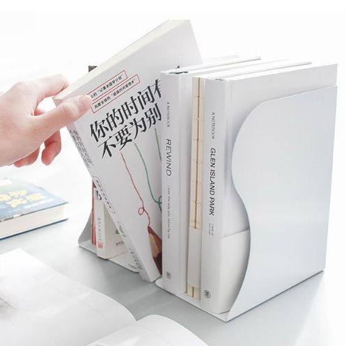 Adjust Bookshelf Large Metal Bookend Desk Holder Stand For Books Gift Stationery