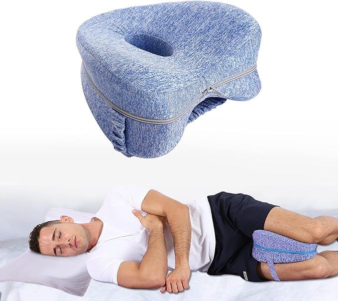 Orthopedic Memory Leg Pillow- Relieves Leg Pain, Back Pain