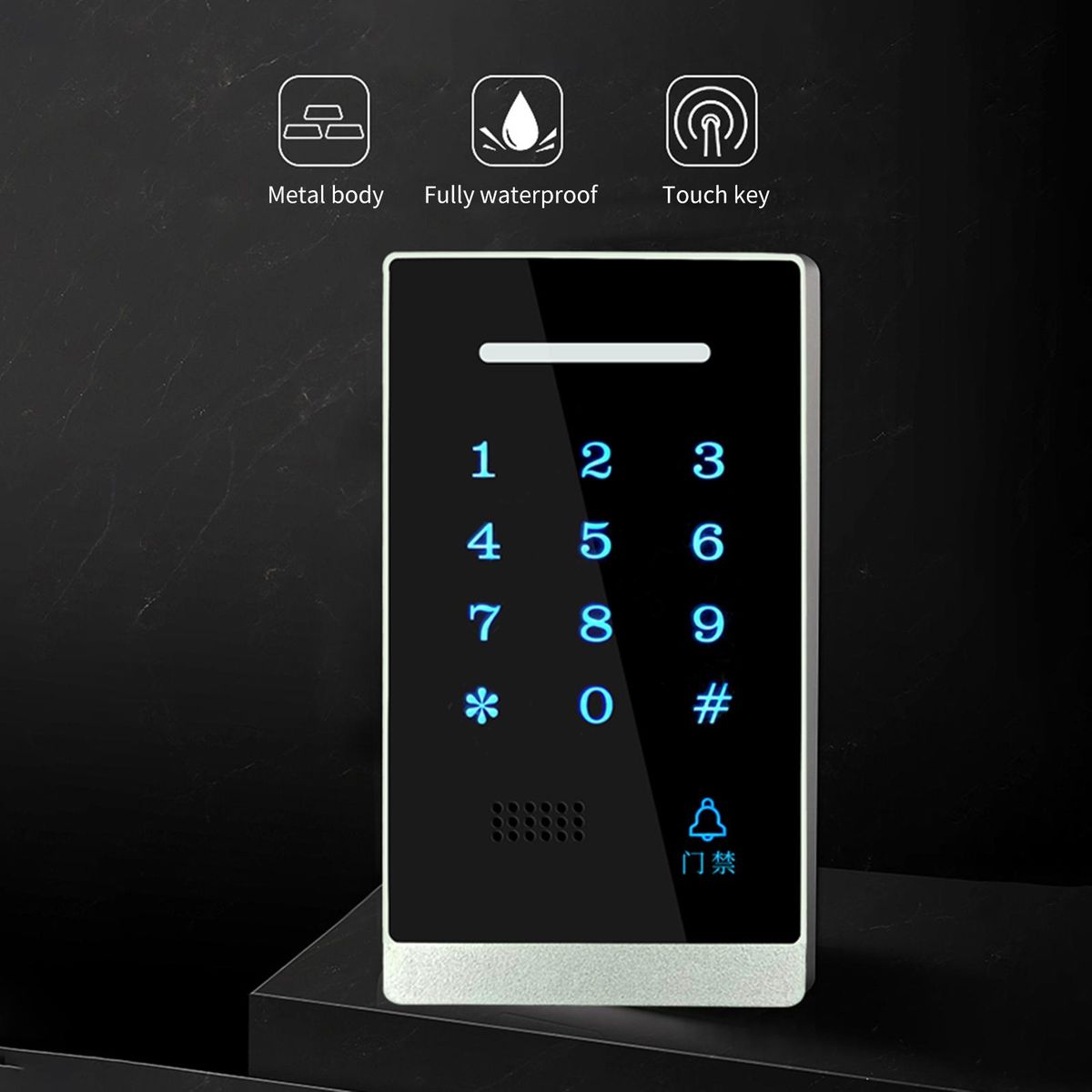 Access Control Keypad, Waterproof Backlight Door Access Control Keypad Password Keypad for House Apartment