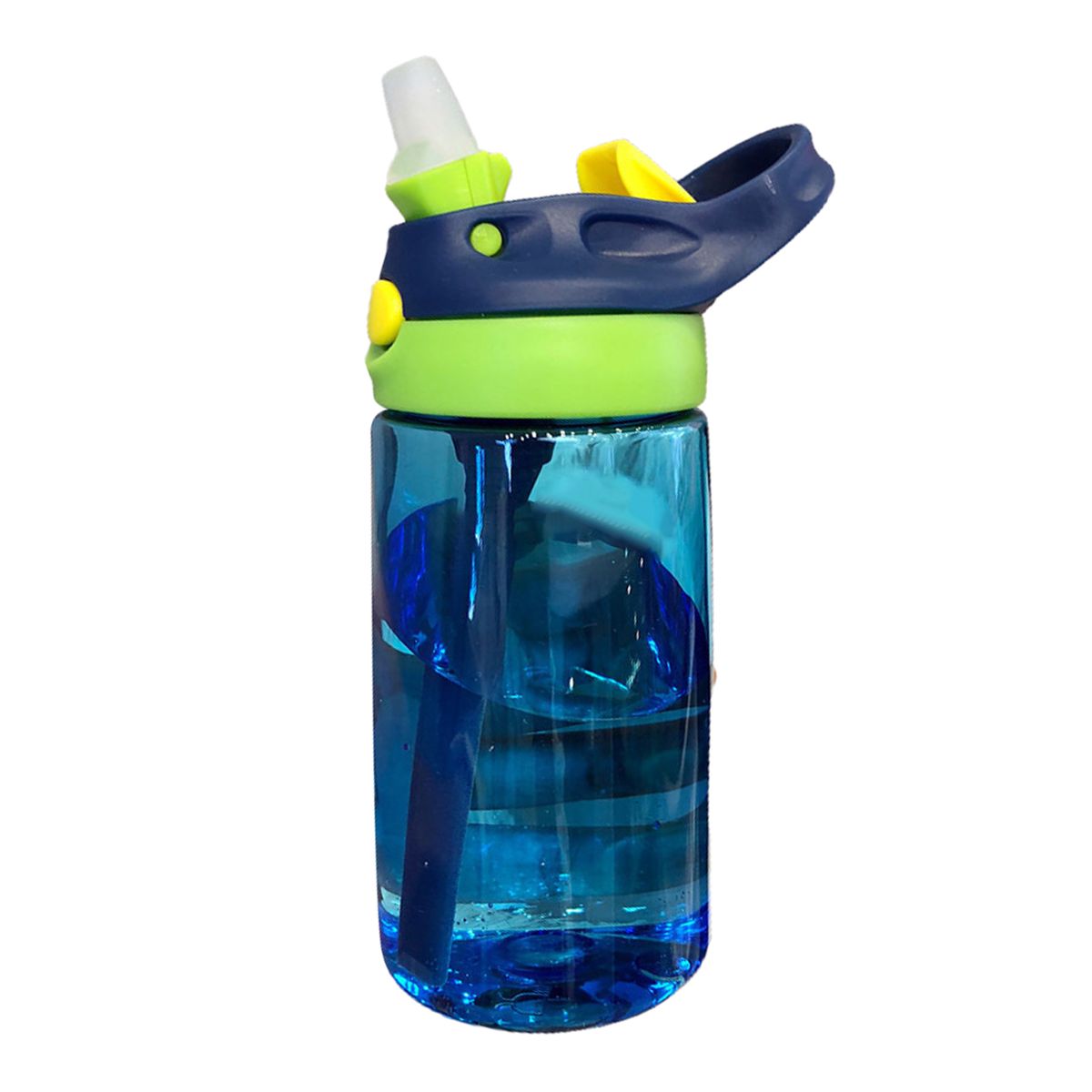 Portable Adult Kids Cute Leak-Proof Sport Juice Water-Blue